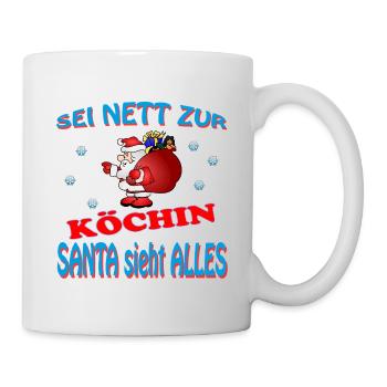 PÈRE NOËL COOK - Mug blanc - blanc - Droite