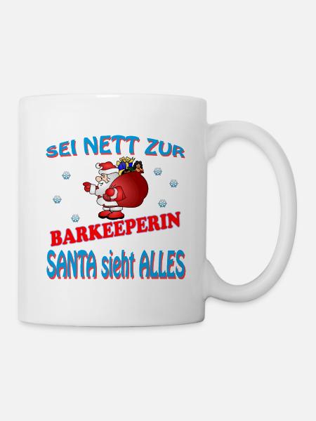SANTA BARKEEPERIN - Tasse - Weiß