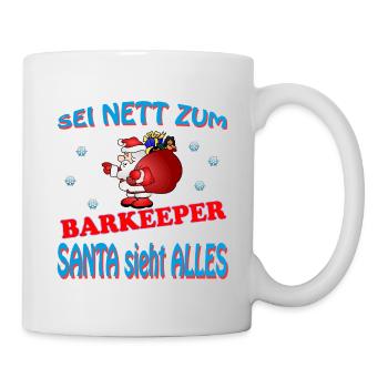 SANTA BARKEEPER - Tasse - Weiß - Rechts