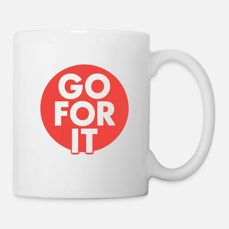 Go For It Typo  - Tasse - Weiß