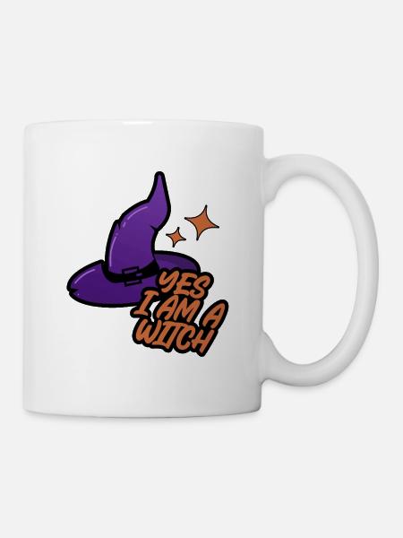 Hexenhut – Yes I Am a Witch - Mug blanc - blanc