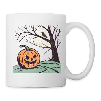 Citrouille Halloween - Mug blanc - blanc - Droite