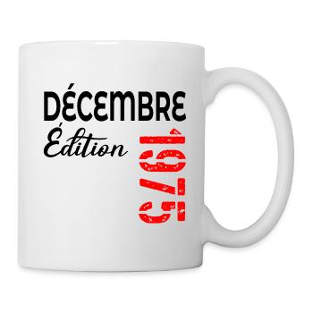 Joyeux 51e anniversaire Décembre 1975 - Mug blanc - blanc - Droite