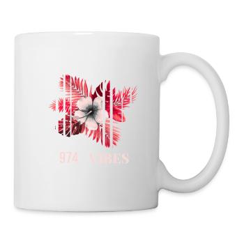 Vibes Tropiques 974 - Mug blanc - blanc - Droite