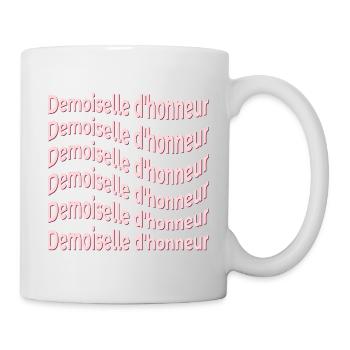 Brautjungfer Braut - Tasse - Weiß - Rechts