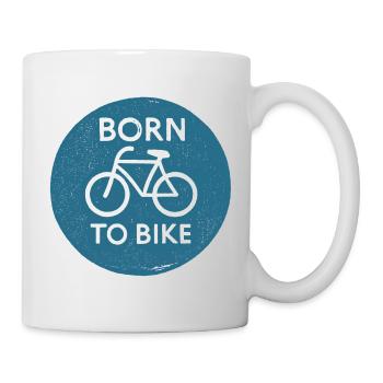 Né pour faire du vélo - Fahrrad - Mug blanc - blanc - Droite