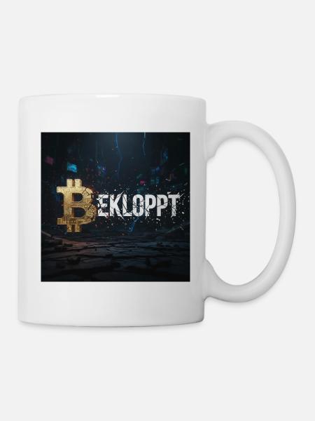 Bitcoin Explosion Crypto Chaos - Mug blanc - blanc