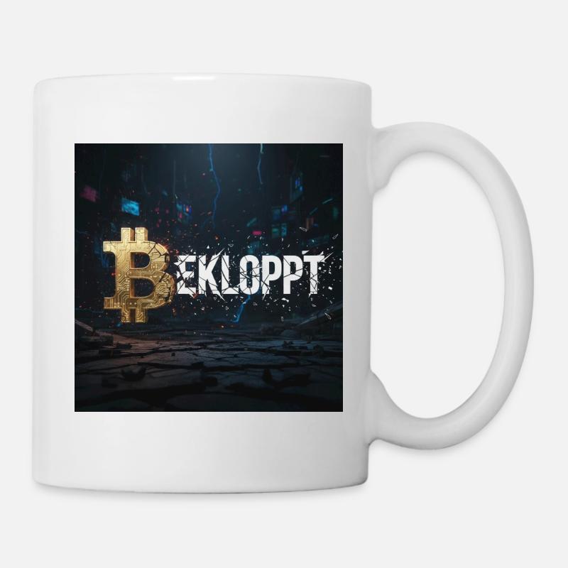 Bitcoin Explosion Crypto Chaos - Mug blanc - blanc