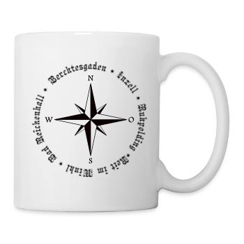 Boussole Alpes Lieux Design - Mug blanc - blanc - Droite