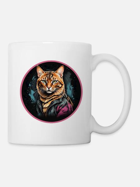 Bengalkatze - Tasse - Weiß
