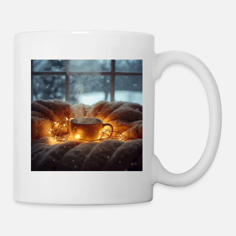 cozy winter vibes - Mug - white