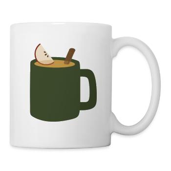 Glühapfel Apfelwein Becher - Tasse - Weiß - Rechts