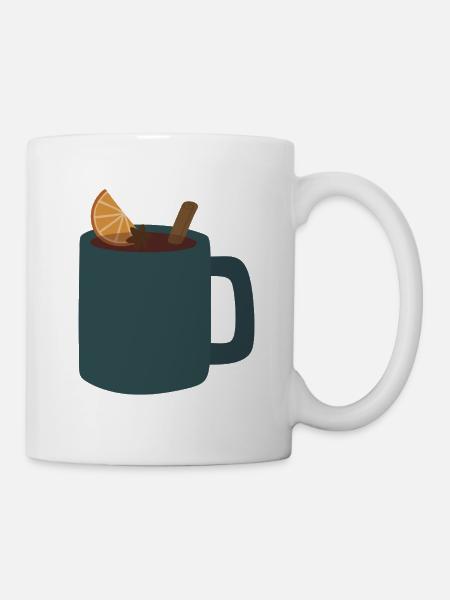 Glühweinbecher Illustration - Tasse - Weiß