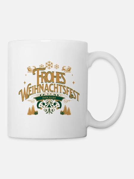 Liebevolle Weihnacht - Tasse - Weiß