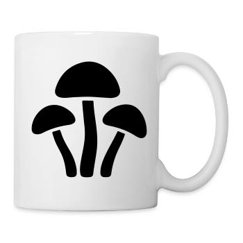 Icône Champignons - Mug blanc - blanc - Droite