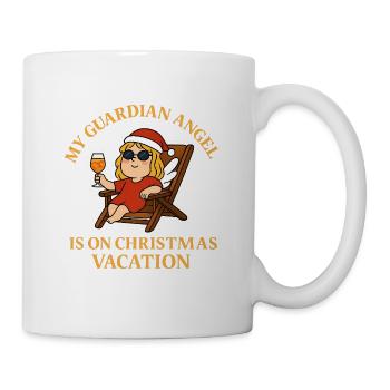 Guardian angel on Christmas vacation - Mug - white - Right