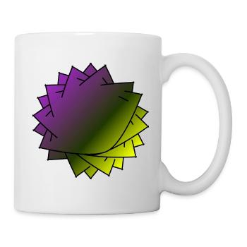 Gradient Leaf Spiral - Mug - white - Right