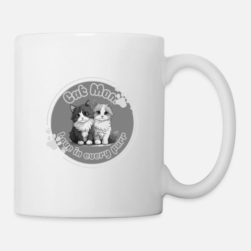 Cat Mom – Love in Every Purr - Mug - white