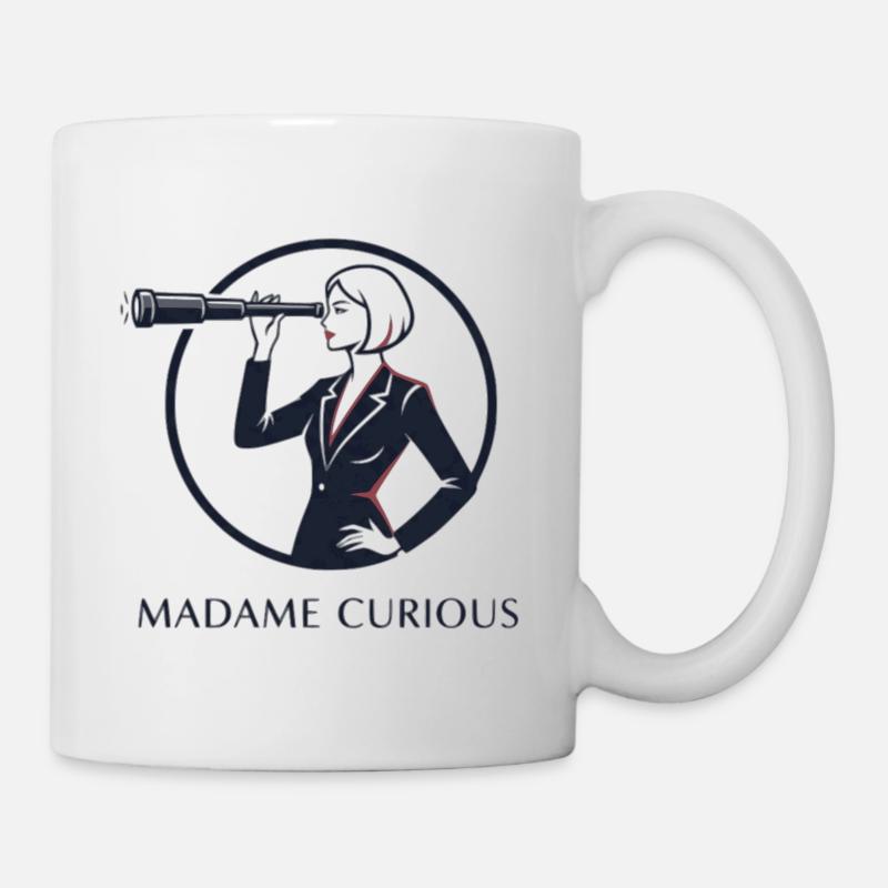 Madame Curieuse - Mug blanc - blanc