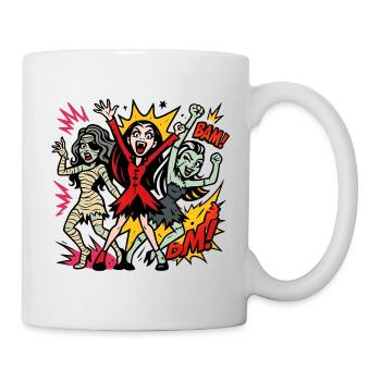 Comic Horror Monster Dance - Mug - white - Right