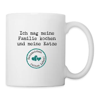 I like to cook my family – German saying - Mug - white - Right
