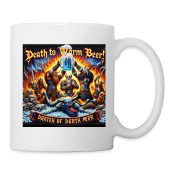 Mort à la bière chaude - Triomphe barbare - Mug blanc - blanc - Droite