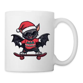 Bat Christmas Funny - Mug - white - Right