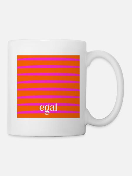 GLEICHGÜLTIGKEIT EGAL - Tasse - Weiß