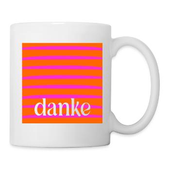 DANKE DANKBARKEIT - Tasse - Weiß - Rechts