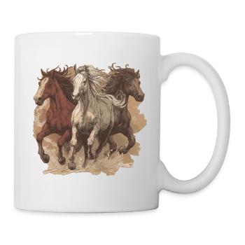 Horses Vintage - Mug - white - Right