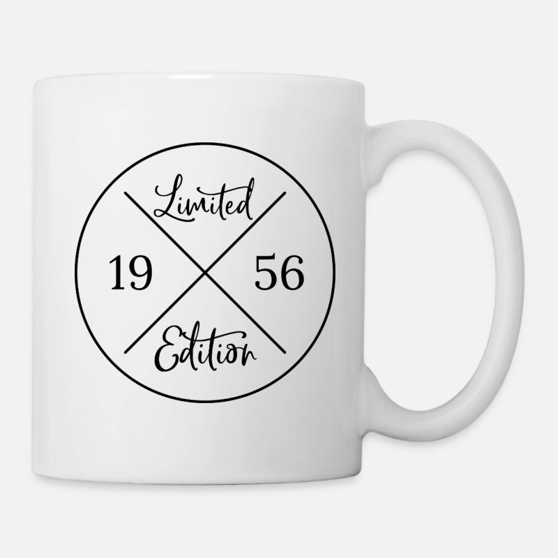 Limited edition 1956 - 70. Geburtstag Geschenk - Tasse - Weiß