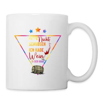 Please Don't Push Wine In Hand - Mug - white - Right