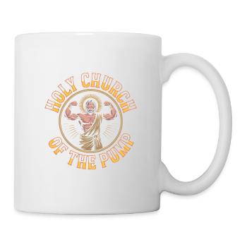 Sanctifiés soient tes gains - Funny Jesus Gym Meme - Mug blanc - blanc - Droite
