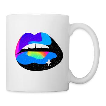 Cosmic Rainbow Lips - Mug - white - Right