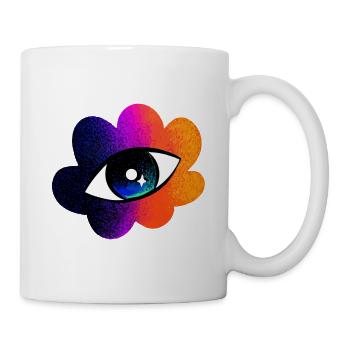 Eye in Rainbow Cloud - Mug - white - Right