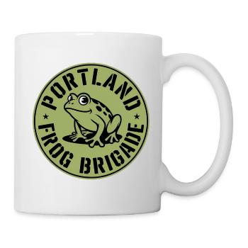 Portland Resistance Frog - USA Portland Protests - Tasse - Weiß - Rechts