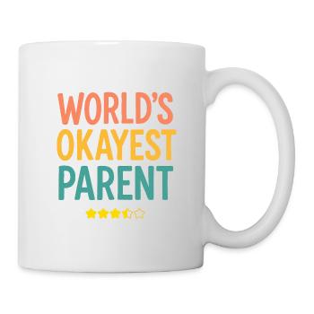 World’s Okayest Parent Chemise drôle - Mug blanc - blanc - Droite