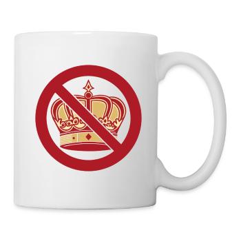 No Kings keine Könige mit König Krone - Tasse - Weiß - Rechts
