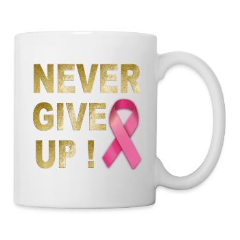 N’abandonnez jamais le ruban rose - Mug blanc - blanc - Droite