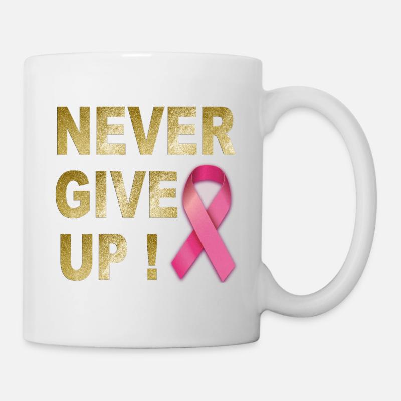 N’abandonnez jamais le ruban rose - Mug blanc - blanc