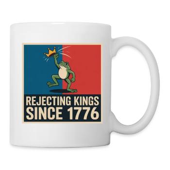 Portland Resistance Frog - T-Shirt de protestation États-Unis - Mug blanc - blanc - Droite