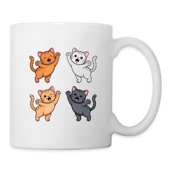 Bunch of Cats - Funny Cat T-Shirt - Mug - white - Right
