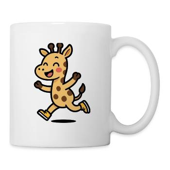 Girafe heureuse - Mug blanc - blanc - Droite
