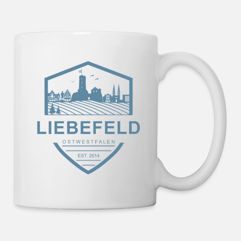 Liebefeld ❤ Stadt-Wappen - Tasse - Weiß