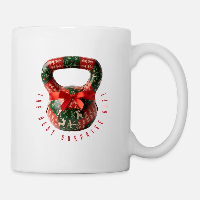 Kettlebell -- Le meilleur cadeau de surprise - Mug blanc - blanc