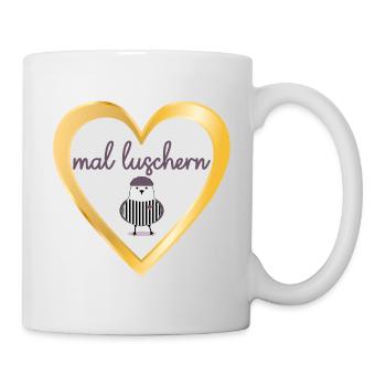 NORDDEUTSCH NEUGIER MÖWE - Tasse - Weiß - Rechts