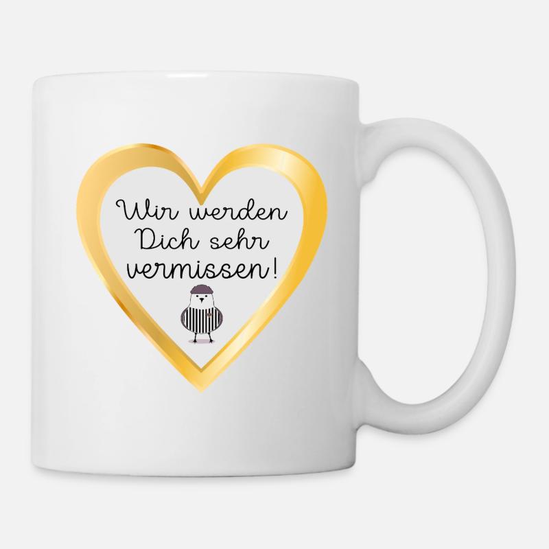 ABSCHIED MÖWE - Tasse - Weiß