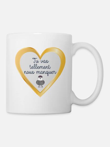 Auf Wiedersehen Team - Tasse - Weiß