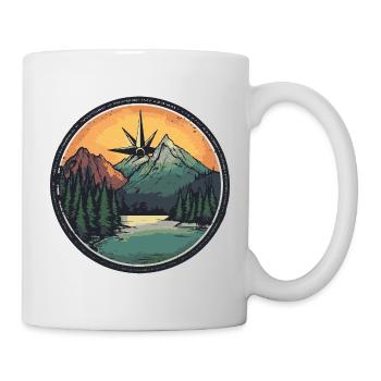 Mountains Compass - Mug - white - Right