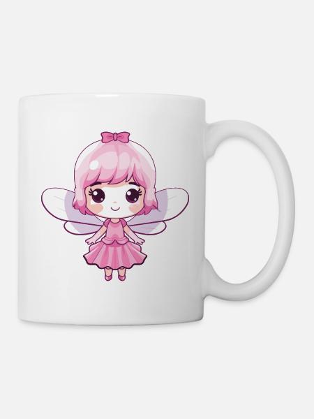 Fee Comic Niedlich - Tasse - Weiß